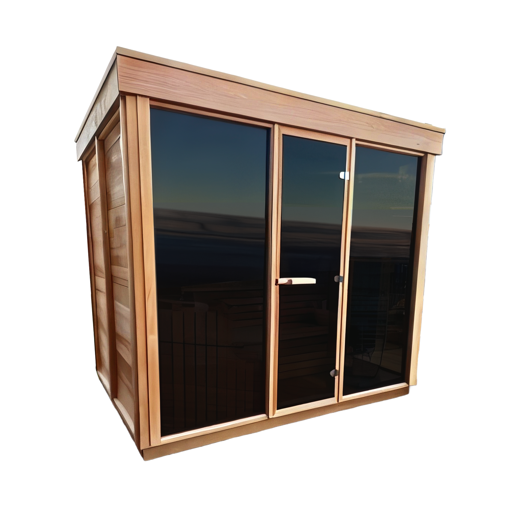 Outdoor 670 Pure Cube Sauna | Outdoor Cedar Sauna – The Muskoka