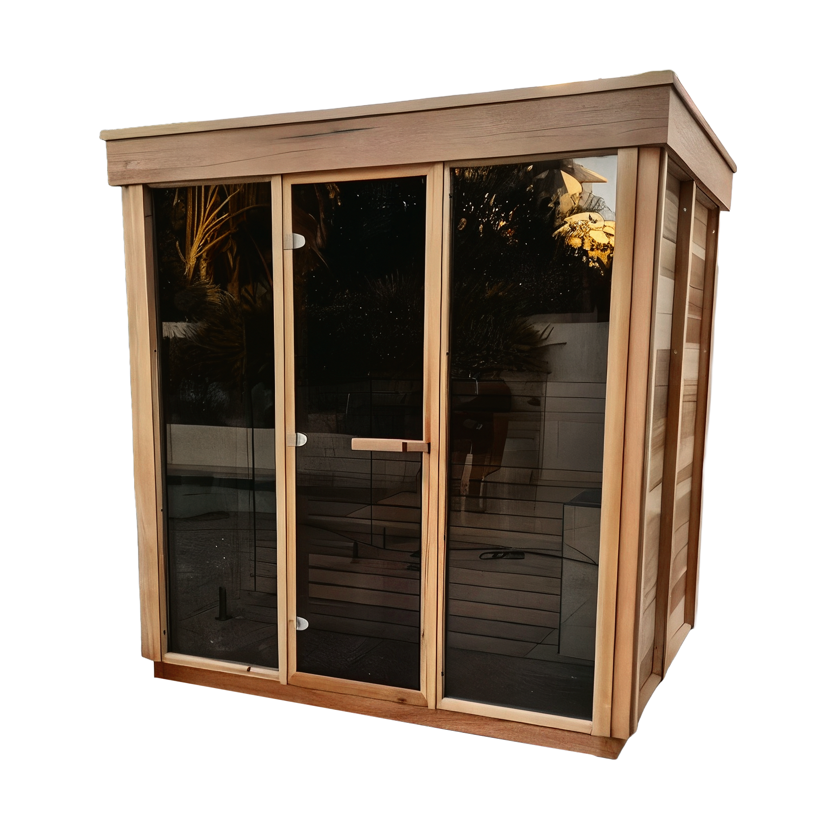 Outdoor 570 Pure Cube Sauna - 4 Person | Outdoor Sauna – The