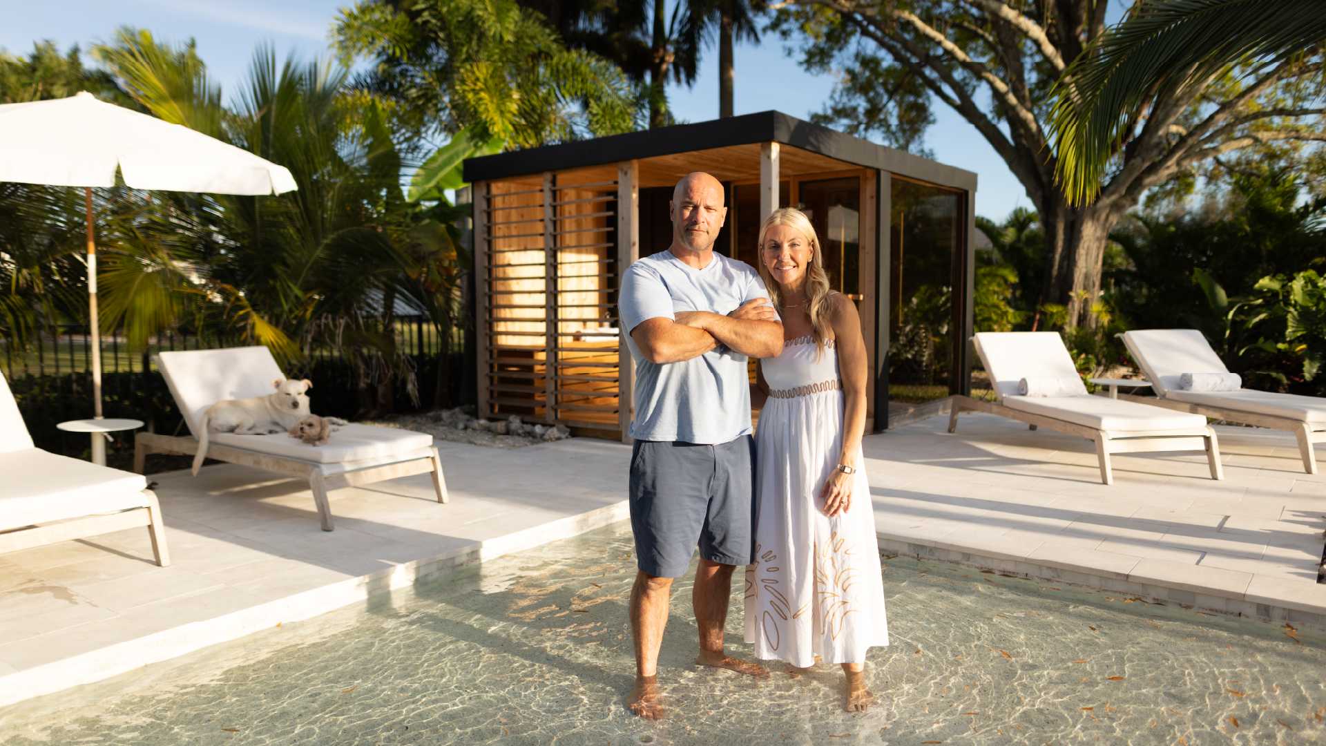 The Backyard Oasis: Bryan & Sarah Baeumler x The Muskoka Sauna Co.