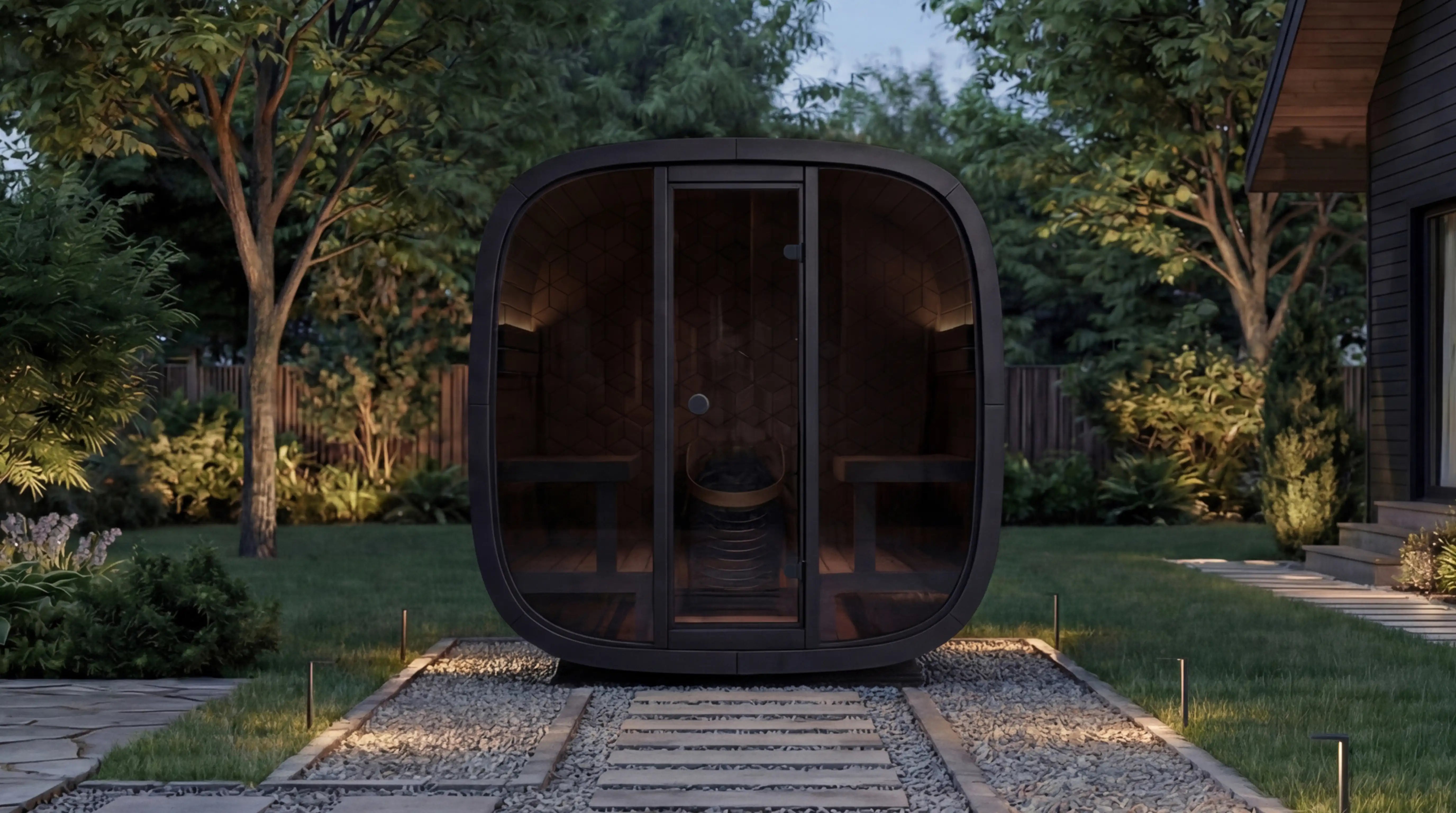 Leil Black Cube Saunas