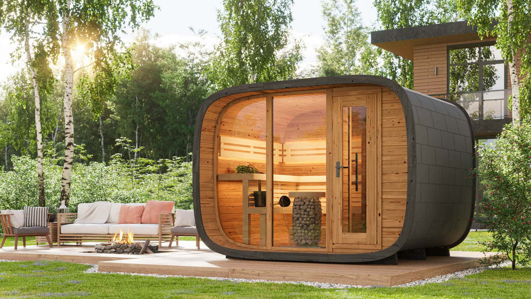 Leil Round Cube Saunas