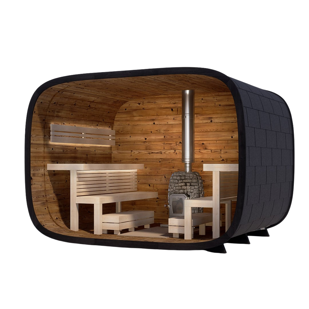 Saunasell Round Cube Single Sauna