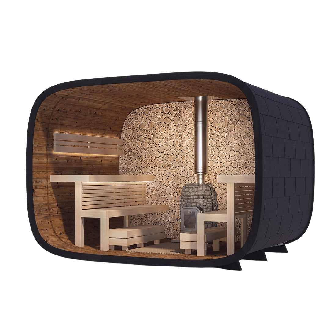 Saunasell Round Cube Single Sauna