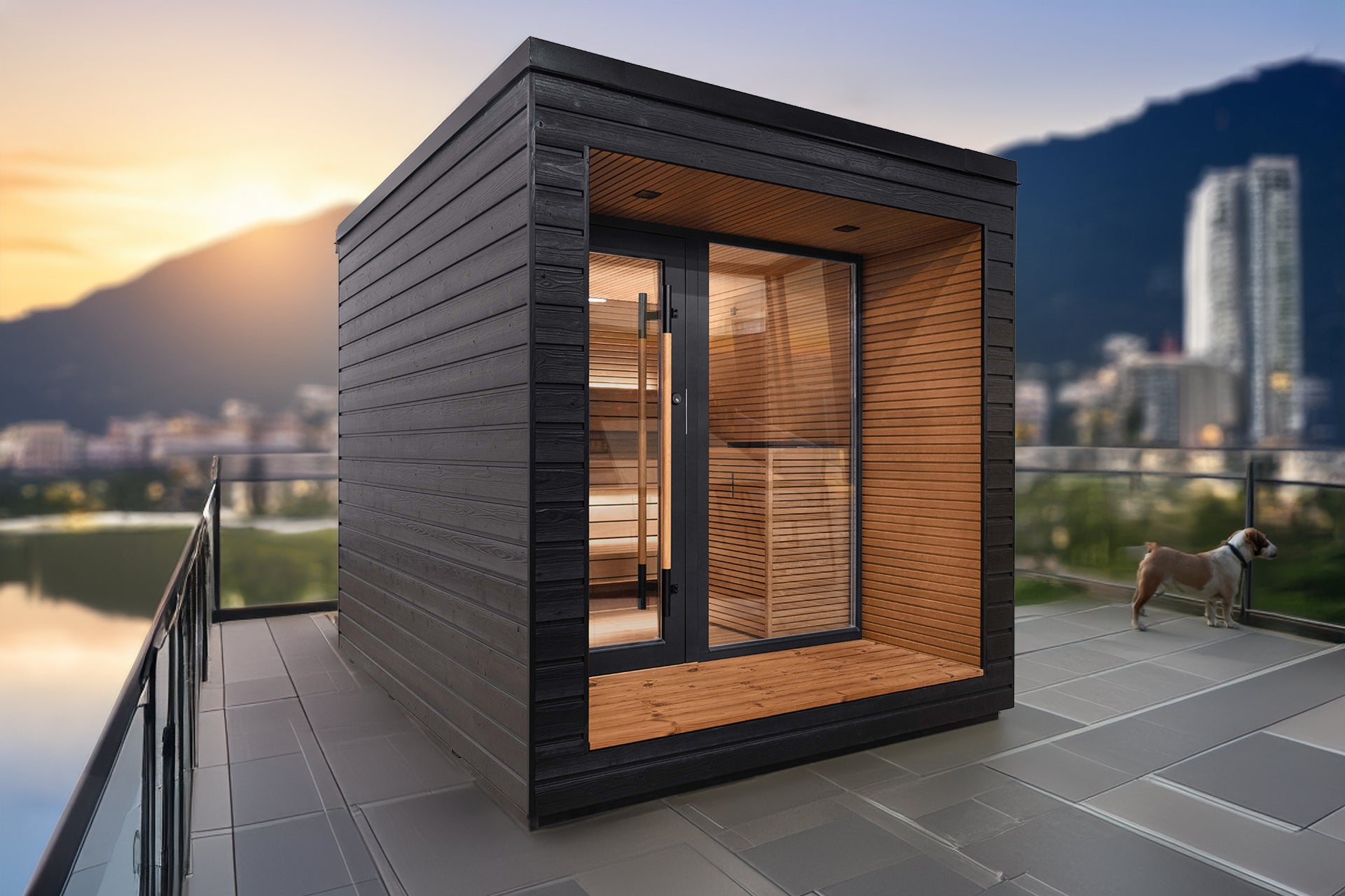 Auroom Arti outdoor sauna (on terrace)