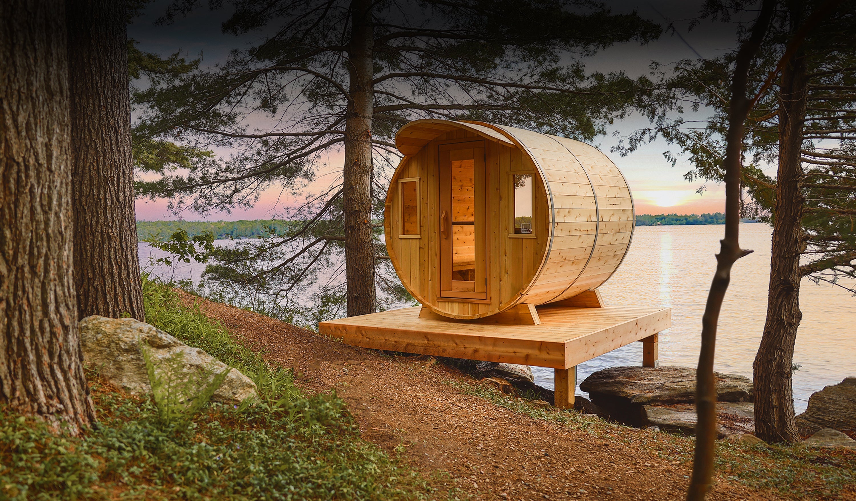 Outdoor Barrel Saunas