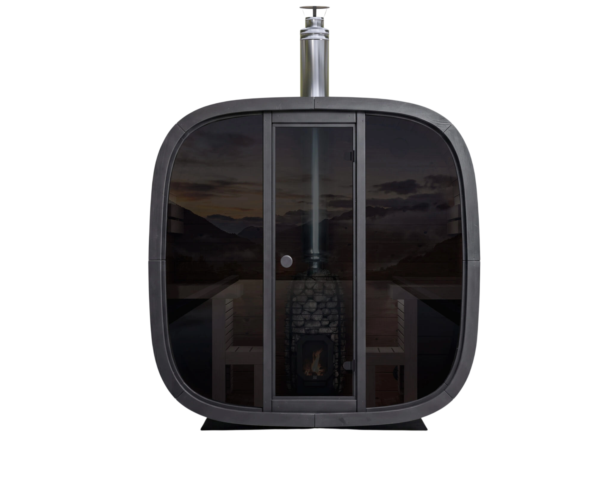 Leil Black Cube Comfort Sauna