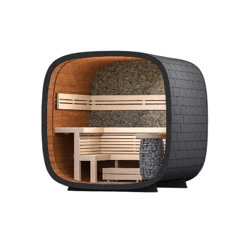 Leil Round Cube - Rear Wall Option