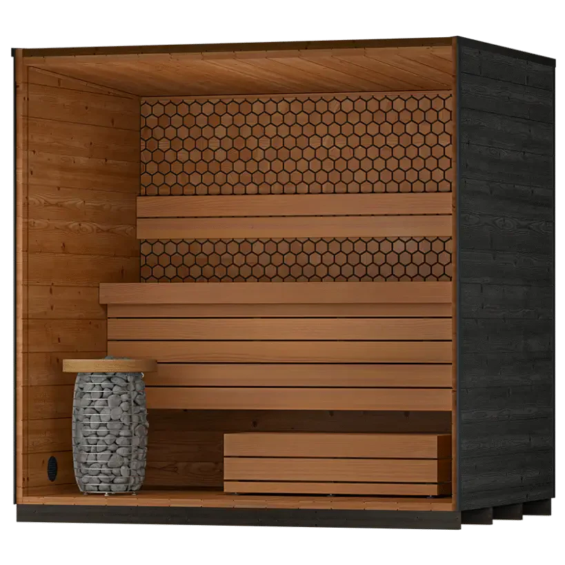 Leil Viva Sauna - Rear wall options