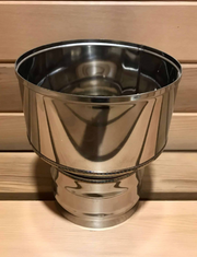 4 inch to 6 inch chimney pipe adapter (Huum)