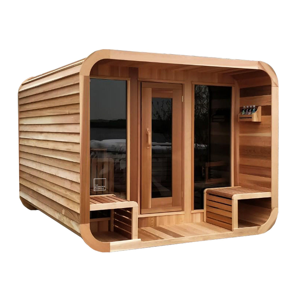 Luna 8'x10' Sauna With 2' Porch