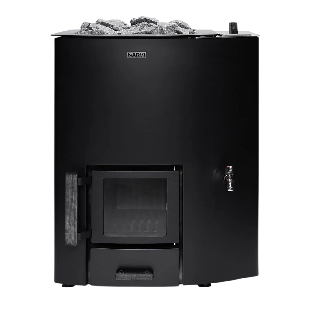 Narvi NC 20 VSO Wood-Burning Sauna Stove with Water Tank