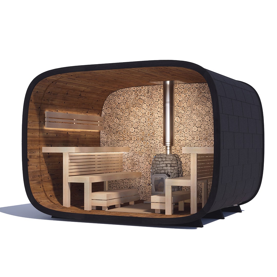 Leil Round Cube - Rear Wall Option